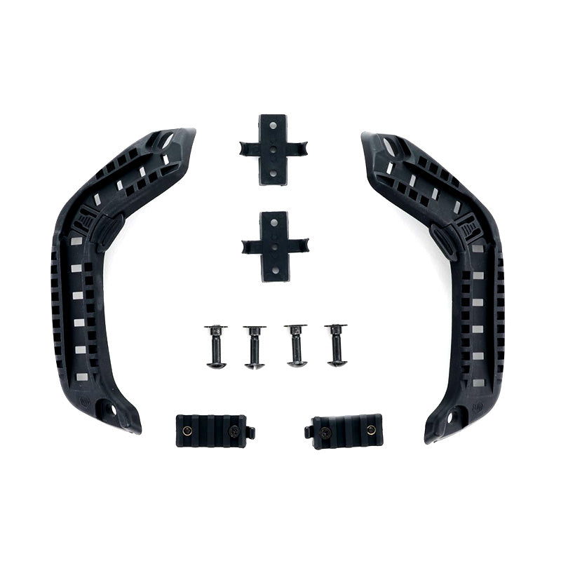 Chase Tactical STRIKER ACH-ARC helmet rail system with Picatinny mounting interface and assembly hardware