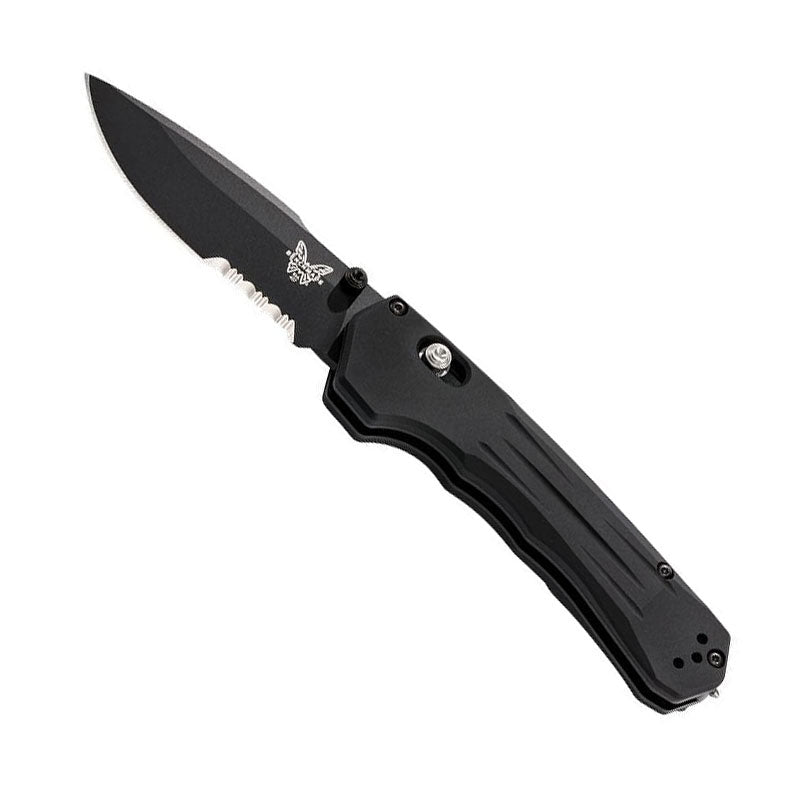 Benchmade 427SBK Mini Vallation folding knife with black blade and aluminum handle