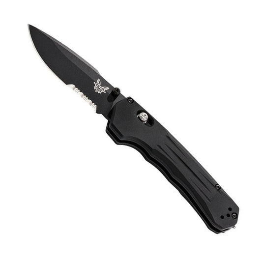 Benchmade 427SBK Mini Vallation folding knife with black blade and aluminum handle