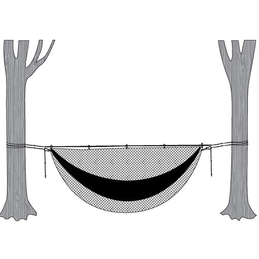Snugpak Mosquito Hammock Net in olive with fine mesh netting and stuff sack for insect protection