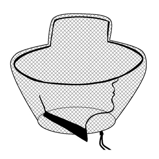 Snugpak Mosquito Head Net with fine No-See-Um mesh netting and adjustable drawstring neck opening