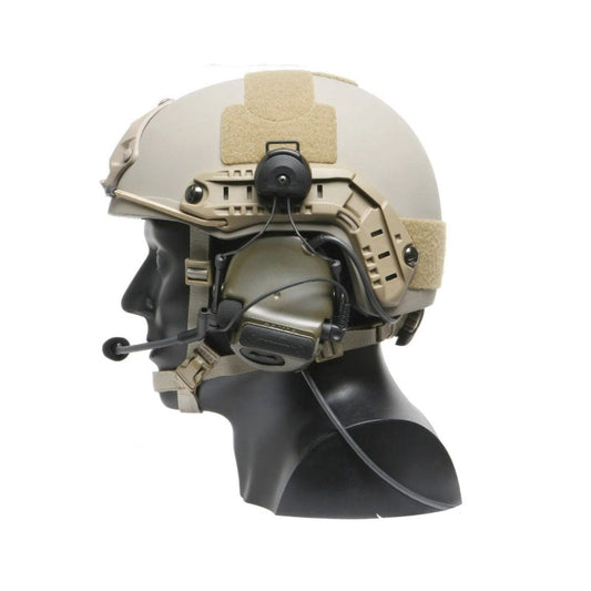Chase Tactical Striker Level IIIA Advanced Combat Helmet in black with rail system and BOA retention dial