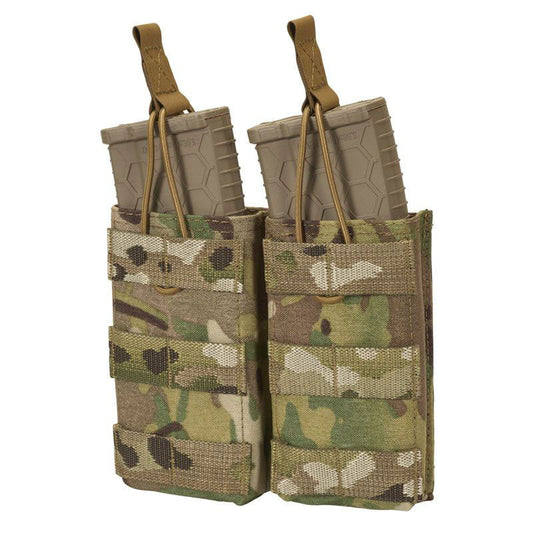 Chase Tactical Double 5.56 Mag Pouch with MOLLE attachment system and bungee retention tabs