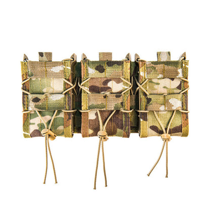 High Speed Gear Triple TACO Shingle Multicam three-magazine pouch system with MOLLE mounting base