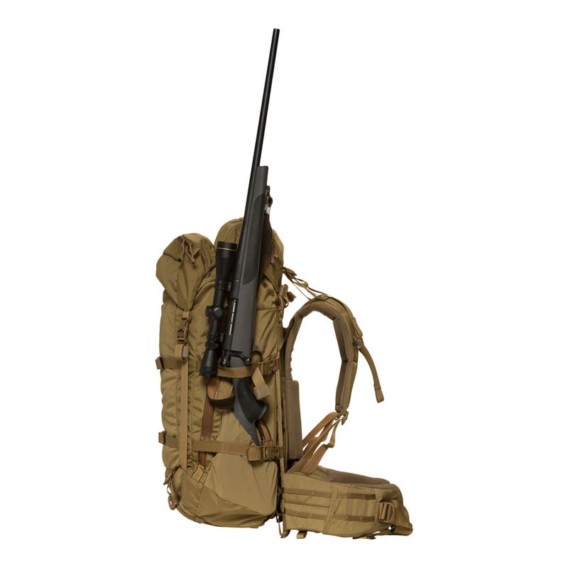 Mystery Ranch Metcalf with rifle attached