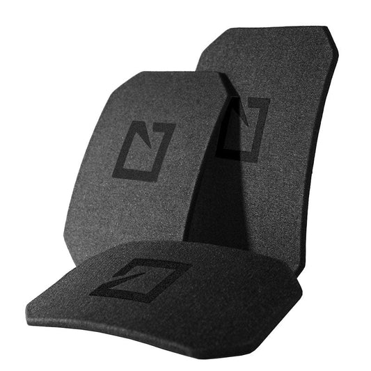 Hesco L110 100 Series 6x6 inch black side armor plate with single curve design for special rifle threat protection