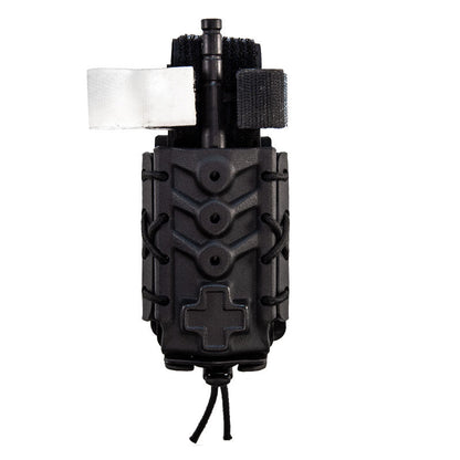 High Speed Gear black Kydex Tourniquet TACO pouch with shock cord retention system and mounting clips