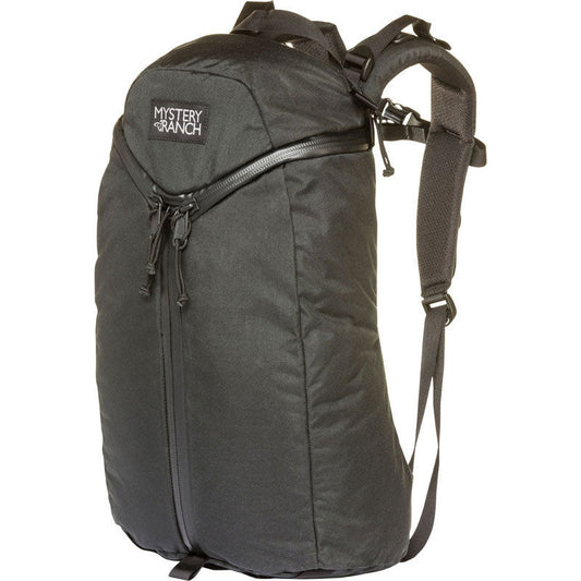 Mystery Ranch Urban Assault 21 tactical backpack in black with 3-ZIP front panel design and laptop compartment