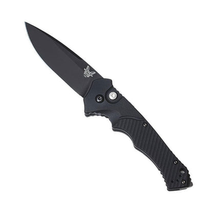 Benchmade 9600BK Rukus II automatic folding knife with black blade and aluminum handle