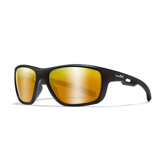 Wiley X Aspect Matte Black Frame Captivate Polarized Bronze Mirror Lens - Tactical Edge