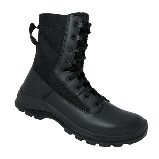 Garmont T8 LE 2.0 black tactical boot with dual lacing and zip entry system for law enforcement