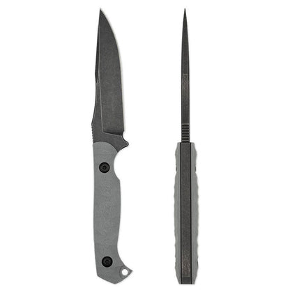 Toor Knives Krypteia fixed blade knife with black G10 handle and Kydex sheath