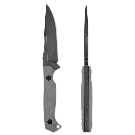 Toor Knives Krypteia fixed blade knife with black G10 handle and Kydex sheath