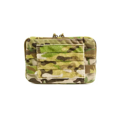 Blue Force Gear Admin Pouch with Helium Whisper attachment system showing internal organization and MOLLE compatibility