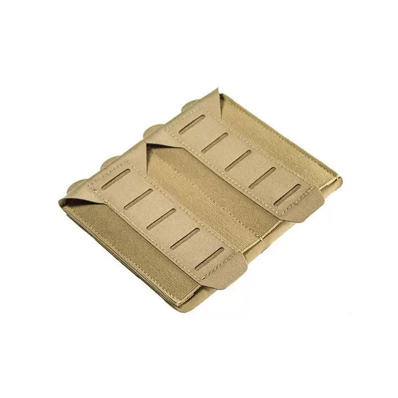 Blue Force Gear Stackable Ten-Speed Double M4 magazine pouch with front MOLLE panel in black