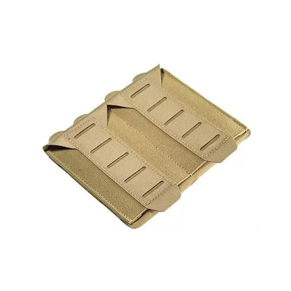 Blue Force Gear Stackable Ten-Speed Double M4 magazine pouch with front MOLLE panel in black