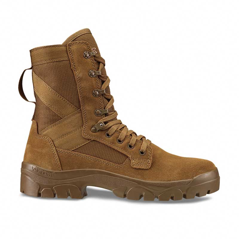 Garmont T8 Bifida coyote brown tactical combat boots with speed lacing system and Vibram sole
