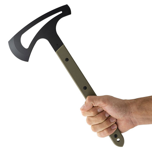 Toor Knives Brawker Axe lightweight throwing tomahawk with black finish and G10 handle