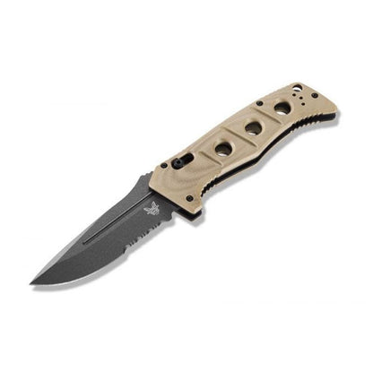 Benchmade 2750SGY-3 Sibert Auto Adamas Axis Partial Serrated - Grey/Flat Earth Benchmade