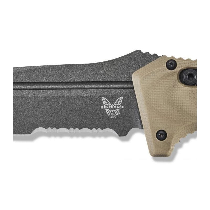 Benchmade 2750SGY-3 Sibert Auto Adamas Axis Partial Serrated - Grey/Flat Earth Benchmade