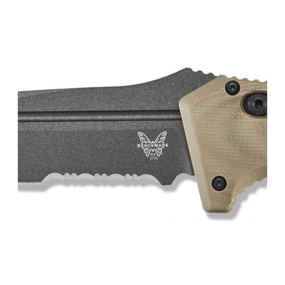 Benchmade 2750SGY-3 Sibert Auto Adamas Axis Partial Serrated - Grey/Flat Earth Benchmade