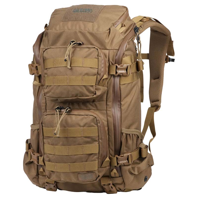 Mystery Ranch Blitz 30 tactical backpack with PALS webbing and laptop compartment in coyote brown color