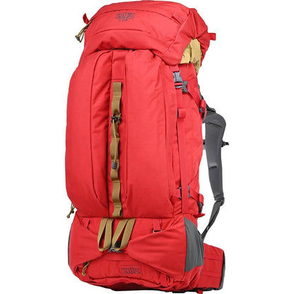Mystery Ranch Glacier backpacking pack with top-loading design and convertible lid system