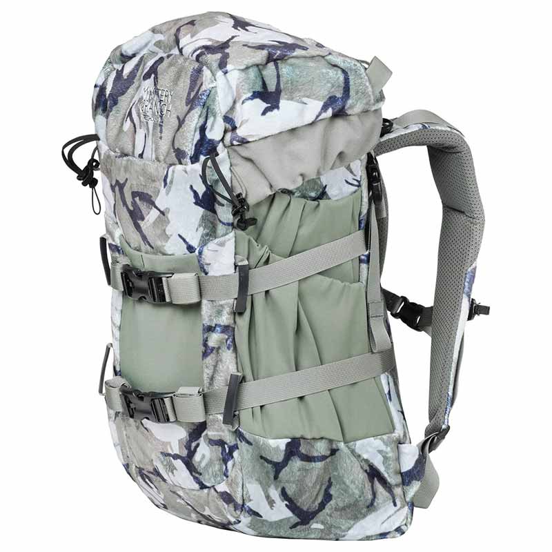Mystery Ranch Treehouse 20 hunting pack with tree strap and compression system for treestand hunters