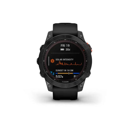 Garmin fenix 7 Solar Edition 47mm - Slate Gray with Black Band - Tactical Edge