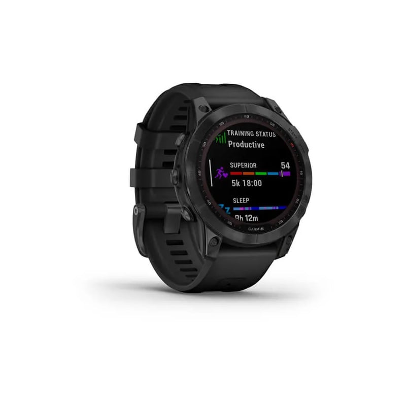 Garmin fenix 7 Solar Edition 47mm - Slate Gray with Black Band - Tactical Edge
