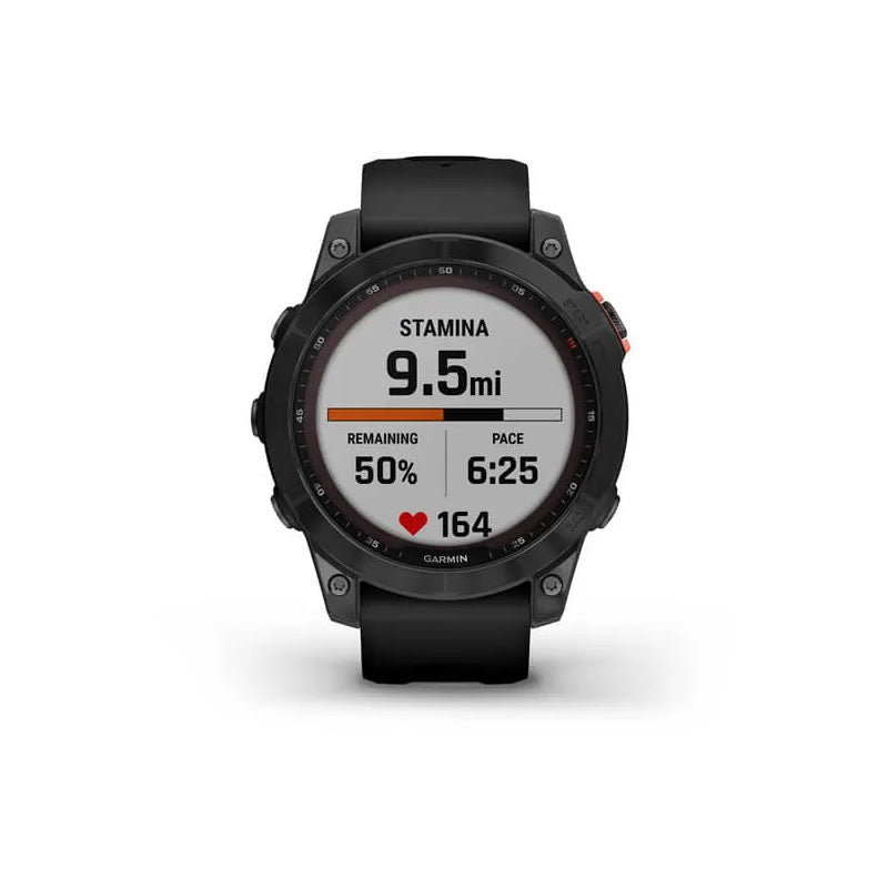 Garmin fenix 7 Solar Edition 47mm - Slate Gray with Black Band - Tactical Edge