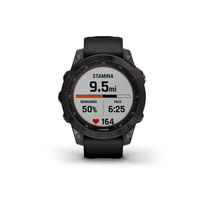 Garmin fenix 7 Solar Edition 47mm - Slate Gray with Black Band - Tactical Edge