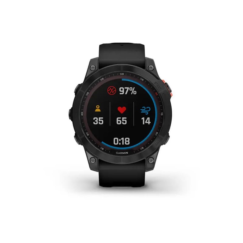 Garmin fenix 7 Solar Edition 47mm - Slate Gray with Black Band - Tactical Edge