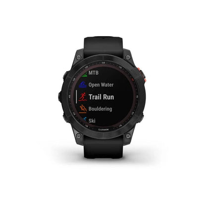 Garmin fenix 7 Solar Edition 47mm - Slate Gray with Black Band - Tactical Edge