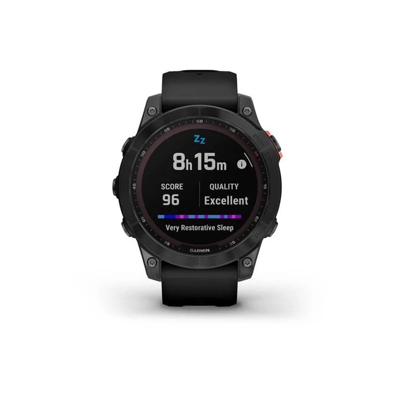 Garmin fenix 7 Solar Edition 47mm - Slate Gray with Black Band - Tactical Edge