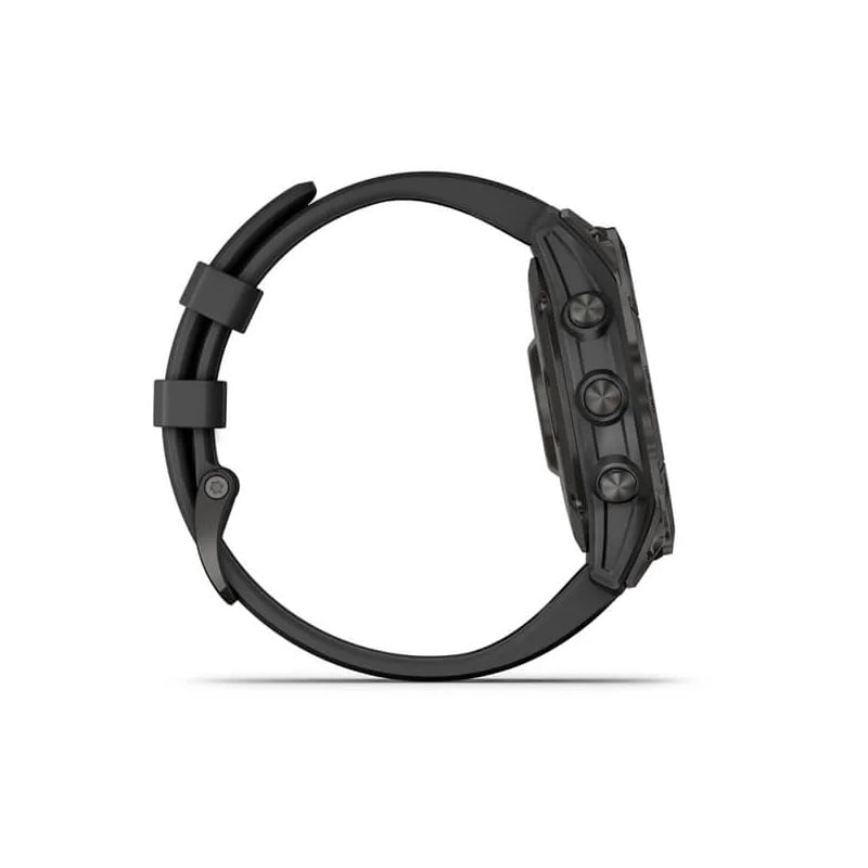 Garmin fenix 7 Sapphire Solar Edition 47mm - Carbon Gray DLC Titanium with Black Band - Tactical Edge