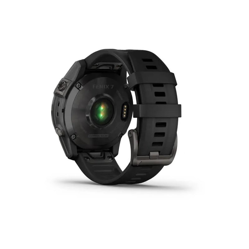 Garmin fenix 7 Sapphire Solar Edition 47mm - Carbon Gray DLC Titanium with Black Band - Tactical Edge