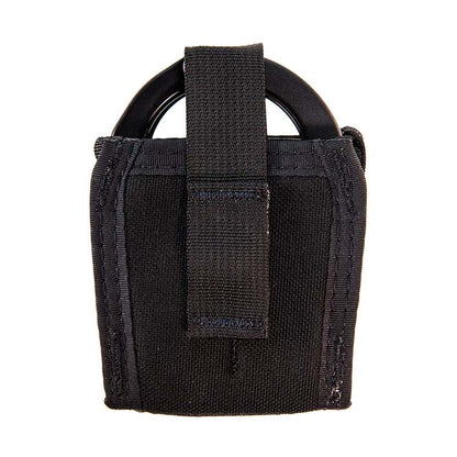 High Speed Gear black single handcuff taco pouch with universal mount clips and adjustable snap strap retention