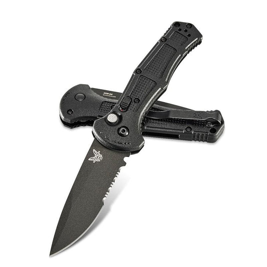 Benchmade 9070SBK Claymore Auto Drop Point - Black - Tactical Edge