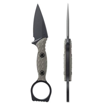 Toor Knives Viper EDC Green Left Profile with Back
