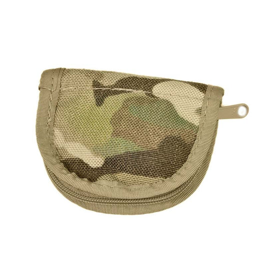 Raine Tactical military sewing kit in multicam with scissors, thread, needles, and buttons in zippered case
