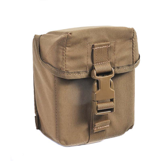 Raine Tactical PVS-14 padded NVG pouch with MOLLE attachment and secure buckle closure in tactical configuration