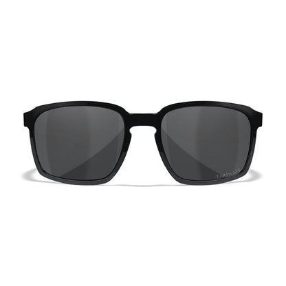 Wiley X Alfa Sunglasses - Matte Black - Captivate Polarized Grey