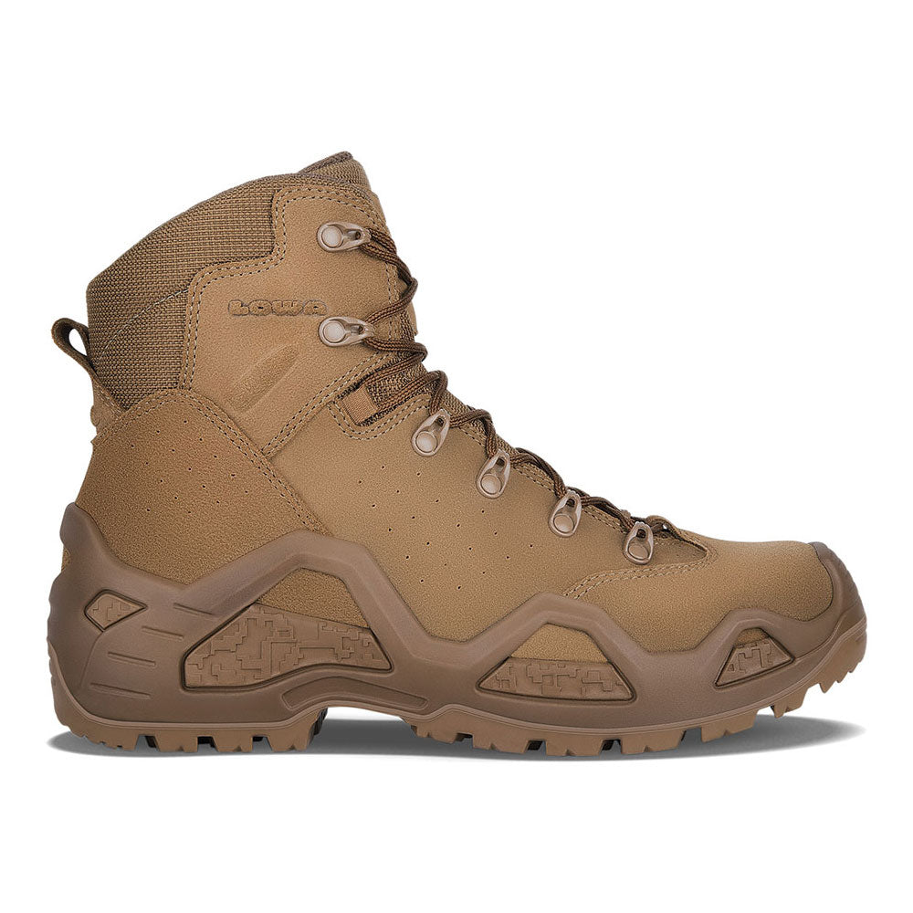 Lowa Z-6S C coyote brown tactical combat boot with high ankle support and rugged outsole