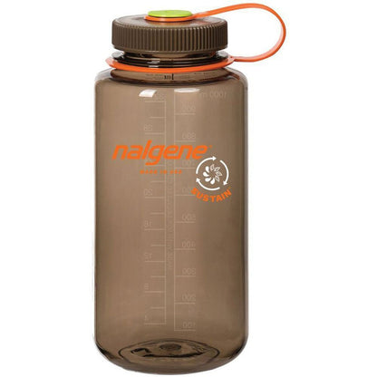 Nalgene Wide Mouth 32oz Sustain water bottle made from recycled plastic materials