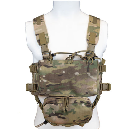 Tasmanian Tiger Small Combi Rig in Multicam with magazine pouches and MOLLE side wings