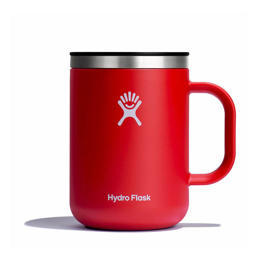 Hydro Flask 24oz stainless steel insulated mug with press-in lid and soft touch exterior finish