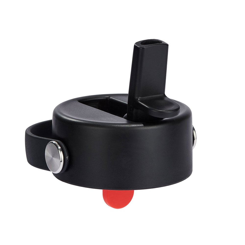 Hydro Flask Wide Mouth Flex Straw Cap with flexible straw and carry strap for hands-free hydration