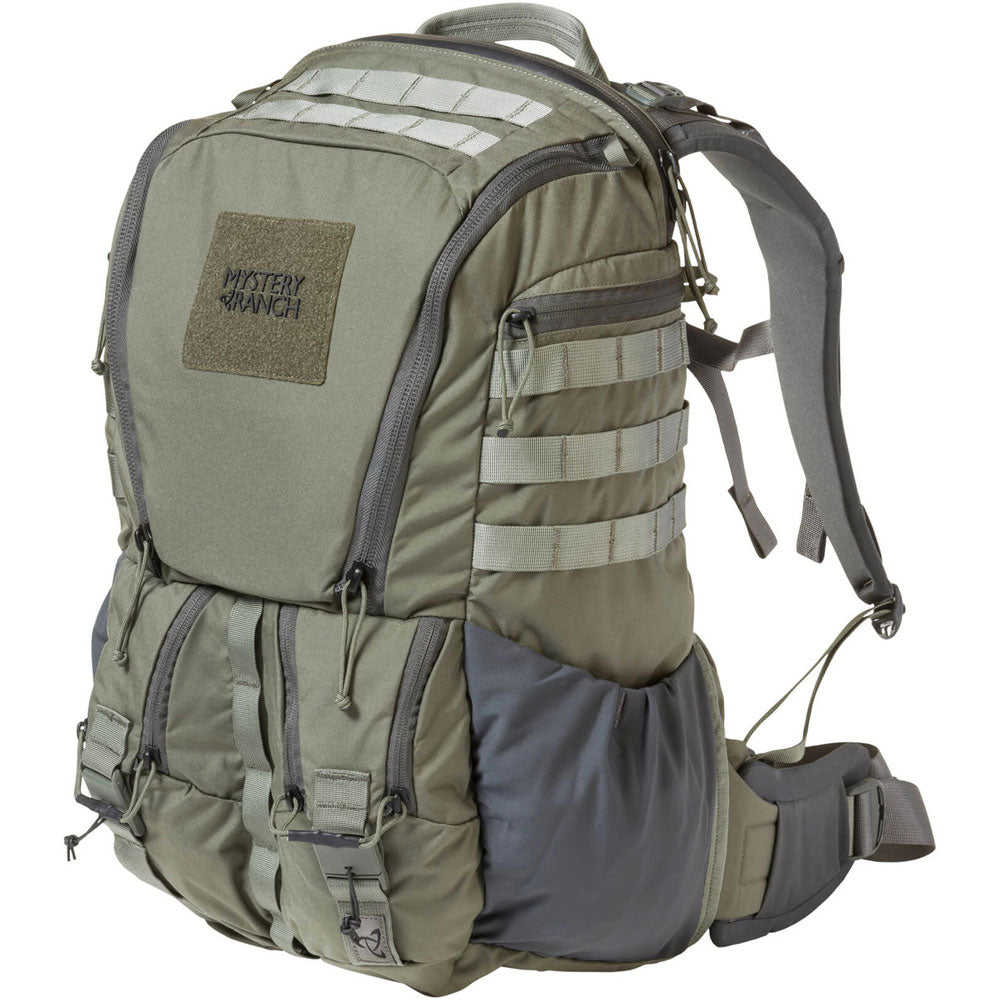Mystery Ranch Rip Ruck 32 tactical backpack with rip-zip access panel and laptop compartment
