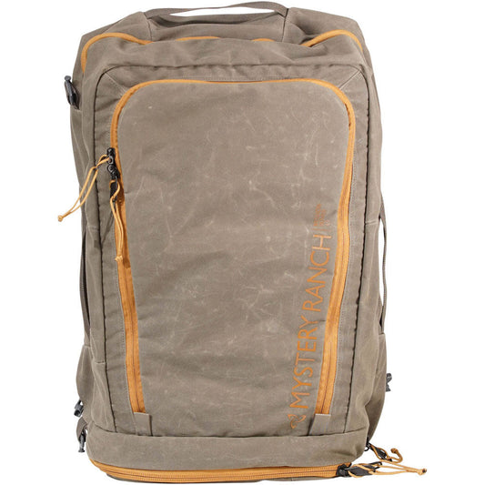 Mystery Ranch Mission Rover 45 liter travel backpack with clamshell opening and multiple carry options